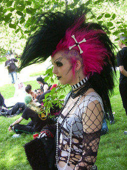 gothiccharmschool:  I am in awe of her hair.
