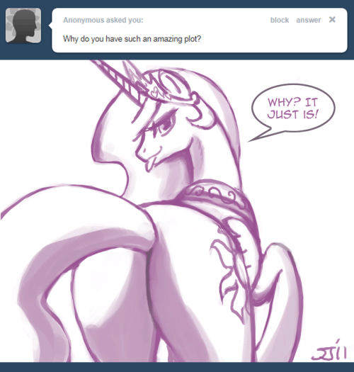 askprincessmolestia:  Ask Princess Molestia #008  Goddamn… i can hardly stand the intrigue in this plot, fuhhhhh