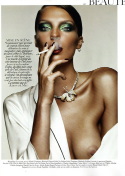 Daria Werbowy&hellip; smoking.