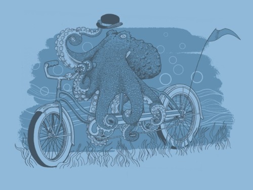 (via Cephalopedala, A Dapper Octopus Riding A Tandem Bicycle)