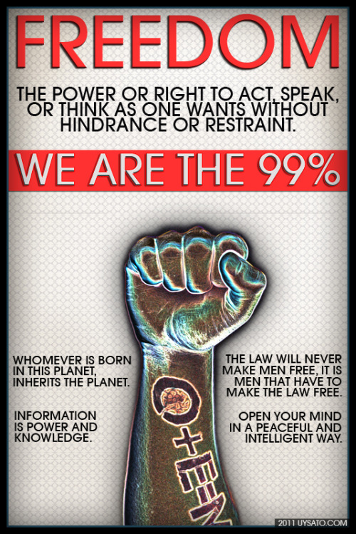 spiritualconnections:Freedom for the 99%