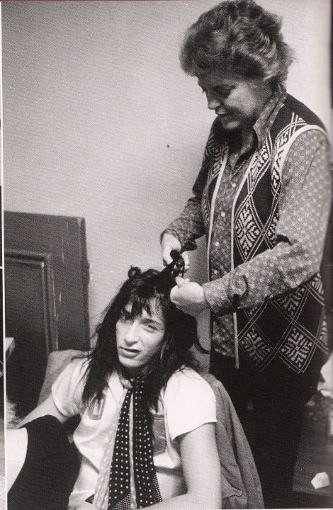 “ Johnny Thunders being all dolled up by his own mother
”