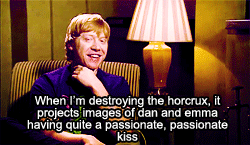  Rupert Grint Discussing Dan And Emma’s Kissing Scene In Dh 1. 