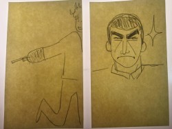 Visual Aids Drawn While Describing Cobra And Golgo 13 To My Board Partner. With Drawings