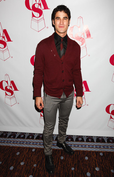 thebandofgleeks:Actor Darren Crissattends the 27th Annual Casting Society Of America Artios Awards a