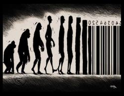 rainbowvines:  silent-michael:  deficientofhope:   We evolve into a product of society.  Best picture. Ever.  Omg  …Woah 
