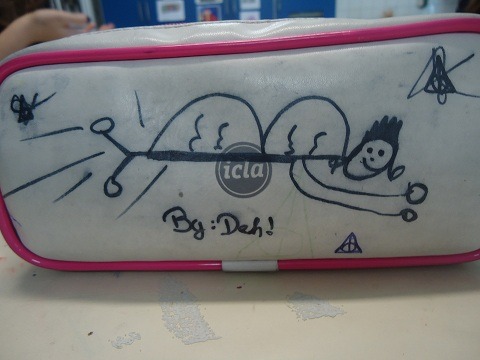 Minhas obras na aula de artes:
