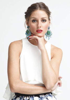 suzannadai:  …and here she is again in the Suzanna Dai Rajasthan Drop Earrings,