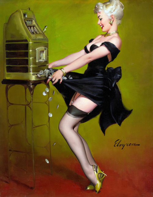 vintagegal:
“ “Jackpot” by Gil Elvgren 1961
”