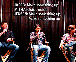 misha-bawlins:  This pretty much sums up why those three are my favourite human beings on Earth. 