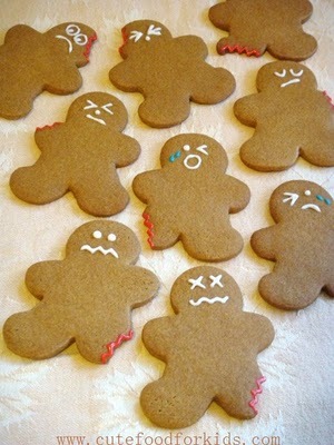 DIY Don’t Eat Me Gingerbread Men. From the cutest food site ever: Cute Food for Kids here. Not