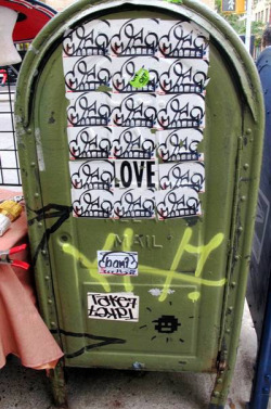 pinnednyc:  Sticker love.  