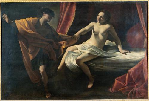 necspenecmetu:Giovanni Lanfranco, Joseph and Potiphar’s Wife, 1615