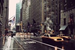 New-Yorkcity:  Rainy Day. 