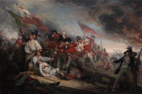 Death of General Warren at the Battle of Bunker’s Hill, June 17, 1775, an oil painting by John