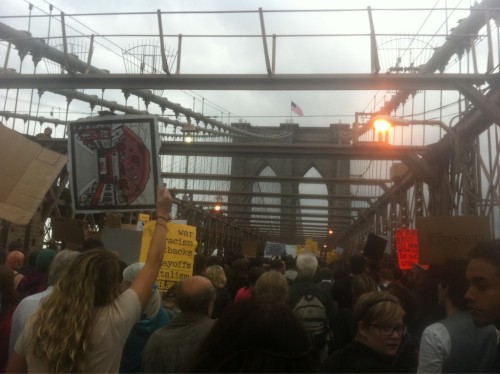 occupywallstreet:This afternoon’s #OCCUPYWALLSTREET march has drawn thousands of people, by most acc