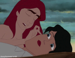 disneyfaceswap:  “Does she think I’m still unconscious? What do I do what do I do. Why is she stroking my face. That’s awkward. Maybe I’ll just lay here and pretend I’m not awake yet.” 