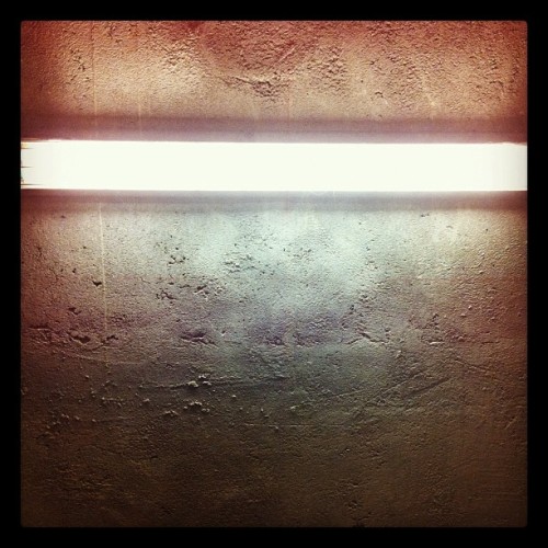 Concrete neon #fluorescent #light #texture #stairwell #organic #glow (Taken with instagram)