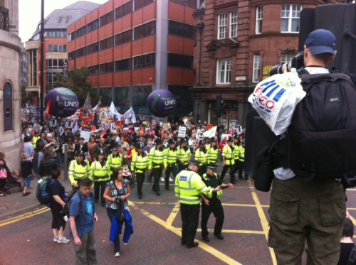 thepoliticalnotebook:#OccupyManchester. More than 20,000 people are currently taking part in the pro