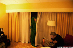 theclearlydope:  Now when I enter a hotel room, I check for bed bugs and a killer Gumby.  via