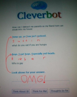 meme-meme:  Cleverbot is clever. 