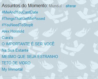 andmaybeillfind:  Ter quatro tags nos TT’s mundiais  e mais 8 nos TT’s Brasil