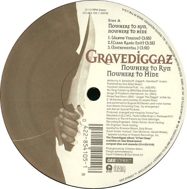 Gravediggaz - Nowhere to Run, Nowhere to Hide A1 Nowhere To Run, Nowhere To Hide