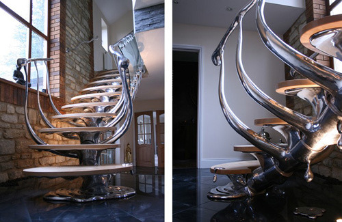 crazykidthatsme:  Spinal cord inspired staircase? 