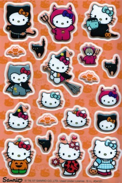 Hellokitty-Spam:  Halloween Hello Kitty Stickers! 