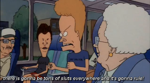 a-kid-from-school:  beavis and butthead commenting on miami at midnight. 