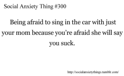 I have a psychological block that prevents me from being able to sing in most incidences, kind of a paralyzing mortal fear, whether I&rsquo;m with family, friends, or by myself. I can&rsquo;t even sing in the shower, all due to a emotionally traumatic