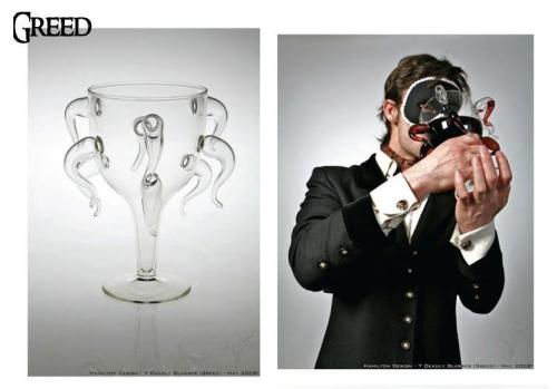 draggy-s:gampetashipper4lyf:dagdammit:ianbrooks:7 Deadly Sins Wine Glasses by Kacper HamiltonAvailab