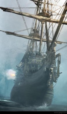 sturmarmory:  Battle Ship by Greg-f