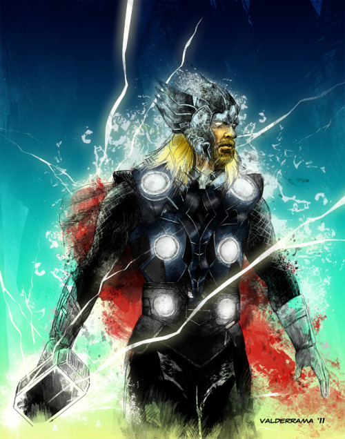 xombiedirge:Thor by thefreshdoodle