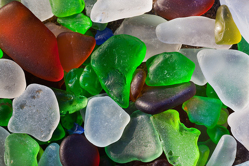  Glass Beach is a unique beach, not because nature made it that way, but because time and the pounding surf have corrected one of man’s mistakes. Beginning in 1949, the area around Glass Beach became a public dump. It is hard to imagine this happening