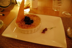 Lavendar Flower Creme Brulee