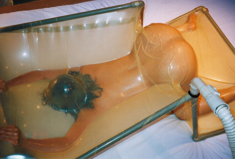 Latex vacuum bed bdsm