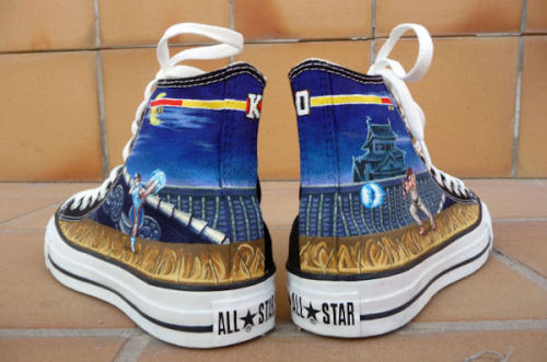 Porn Pics it8bit:  Custom Street Fighter Chucks - by