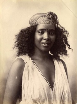 Eponymousakil:  Afro-Textured-Art:  Nostalgerie:  Algerian Girl, 1870’S  Sad To