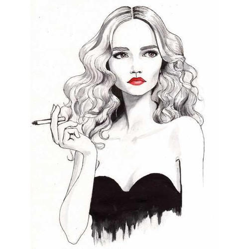 j-e-s-s-was-here:  fashion illustration | Tumblr (clipped to polyvore.com) 