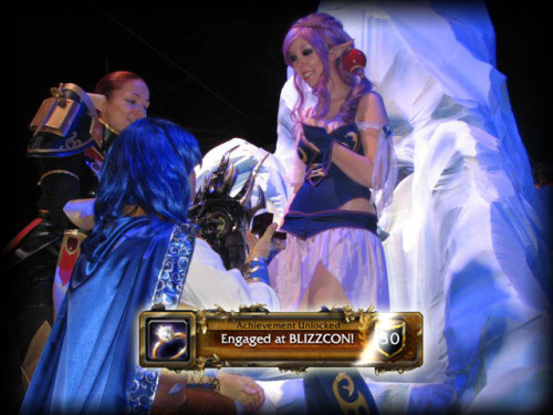 tripleacosplay: This was Blizzcon 2010, when Mario proposed to me on the Frozen Throne. We were dres