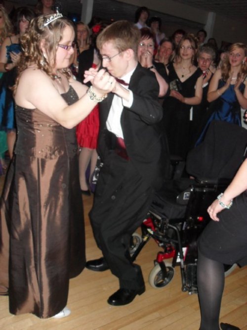   None of you probably care, but this is my brother Jack. He is wheelchair bound and can only walk about 5 steps. At his prom a girl that he liked asked him to dance so he stood up and danced with her while the rest of the year clapped and his teachers