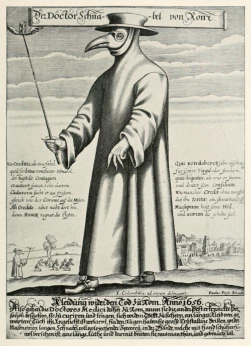  During the Bubonic Plague, doctors wore these bird-like masks to avoid becoming