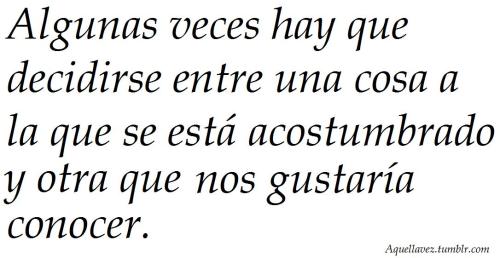 Nada como aquella vez.