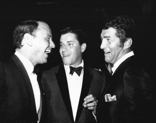 behindthehiddenmask: Frank Sinatra, Dean and Jerry at an unnamed event, 1961