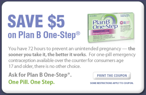 kingnocastle:lakrymosa:mayra-quijotesca:sourcedumal:bebinn:Save $5 on Plan B One-Step™You have 72 ho