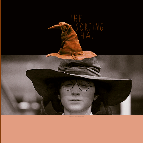 chamberofweasleys-blog:  HARRY POTTER ALPHABET ϟ → S of (the) Sorting Hat“Oh,