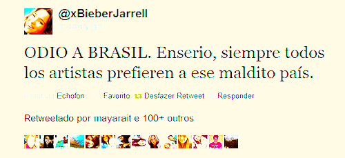  Aceite querida, Brasileiros são os melhores fãs do mundo … Além do seu próprio ídolo, a vários outros artistas que nos amam. Então morre diabo, e enfia esse inveja você sabe na onde. É NÓIS BRASIL ! (L)  Também tem essas:   Cansaram de