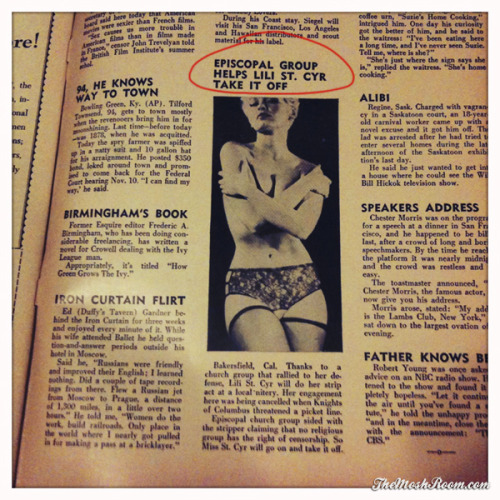 Times really have changed. A snapshot from one of my 50’s men’s magazines.