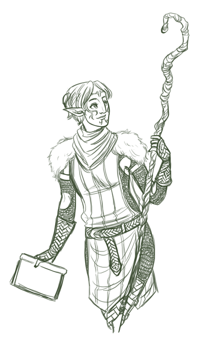 hyperbali:  Sketch practise! Merrill for Anon and because I never ever draw her;